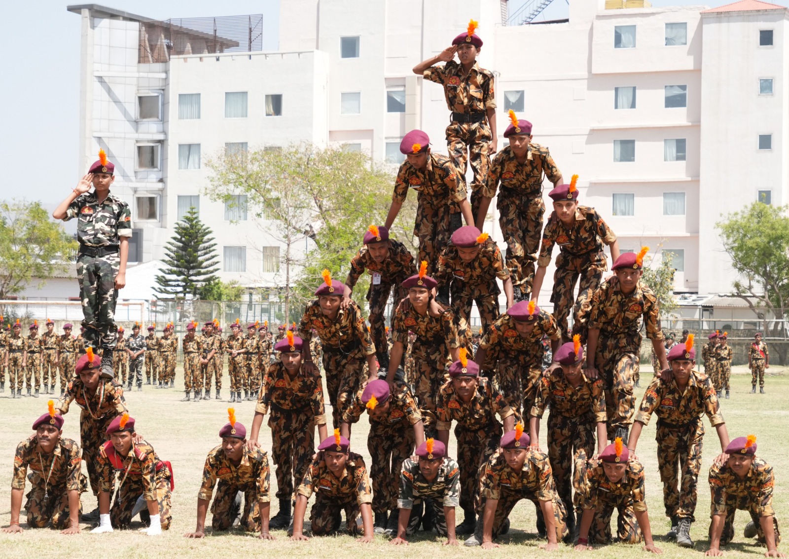 सैन्य प्रशिक्षण का प्रदर्शन